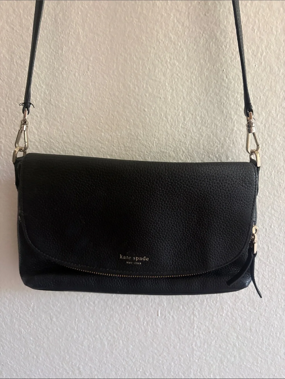 Kate Spade New York Grained Leather Flap Bag